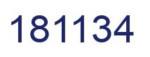 Number 181134 blue image