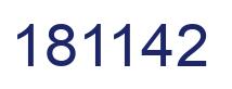 Number 181142 blue image