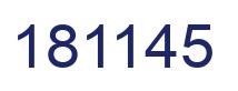 Number 181145 blue image