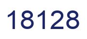 Number 18128 blue image