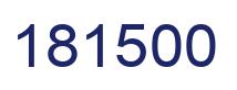 Number 181500 blue image