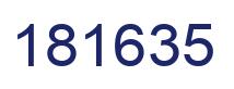 Number 181635 blue image