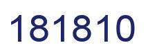 Number 181810 blue image