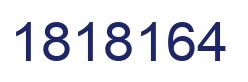 Number 1818164 blue image