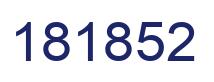Number 181852 blue image