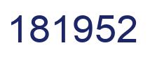 Number 181952 blue image