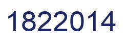 Number 1822014 blue image