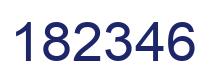 Number 182346 blue image