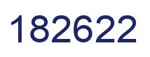 Number 182622 blue image