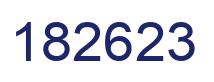 Number 182623 blue image