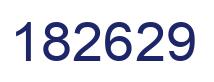 Number 182629 blue image