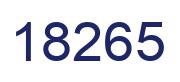 Número 18265 imagen azul