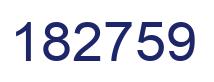 Number 182759 blue image