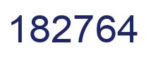 Number 182764 blue image