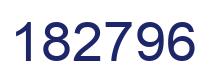 Number 182796 blue image