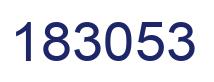 Number 183053 blue image