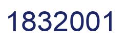 Number 1832001 blue image