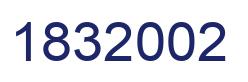 Number 1832002 blue image