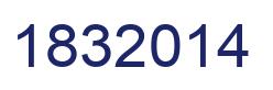Number 1832014 blue image
