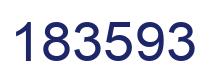 Number 183593 blue image