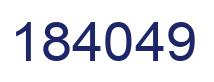 Número 184049 imagen azul