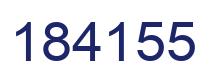Number 184155 blue image