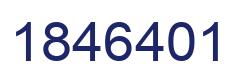 Number 1846401 blue image