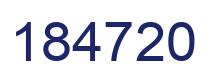 Número 184720 imagen azul