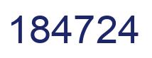 Número 184724 imagen azul