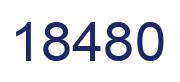Number 18480 blue image