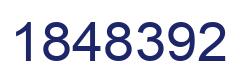 Number 1848392 blue image