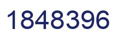 Number 1848396 blue image