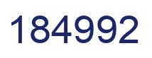 Número 184992 imagen azul