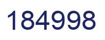 Number 184998 blue image