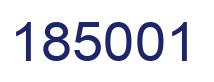 Number 185001 blue image