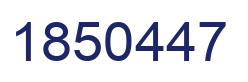 Number 1850447 blue image