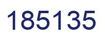 Number 185135 blue image