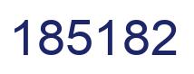Número 185182 imagen azul