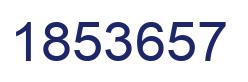 Number 1853657 blue image