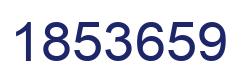 Number 1853659 blue image