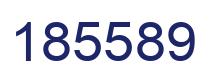 Number 185589 blue image