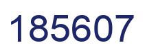 Number 185607 blue image