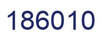 Number 186010 blue image