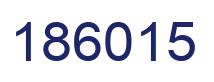 Number 186015 blue image