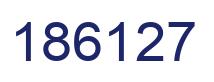 Number 186127 blue image