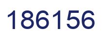 Number 186156 blue image
