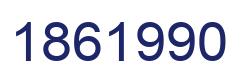 Number 1861990 blue image