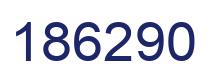 Number 186290 blue image