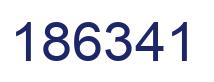 Número 186341 imagen azul