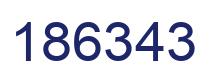 Número 186343 imagen azul